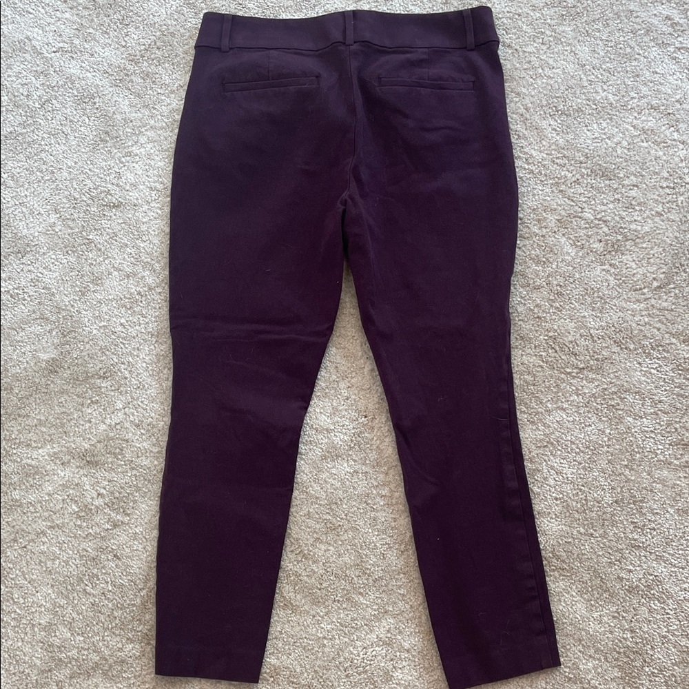 LOFT Deep Purple Skinny Pants - Picture 3 of 3